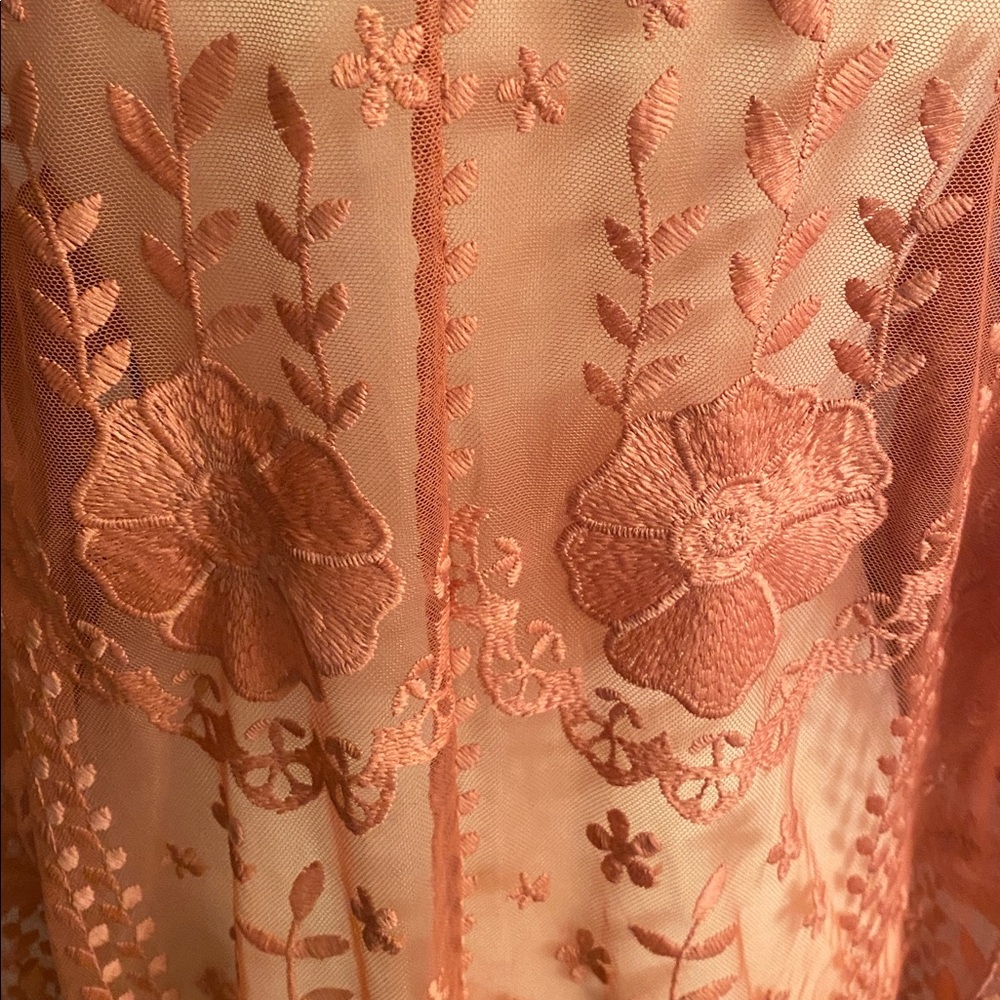 Torrid size 3/4 open front mesh crochet lace kimono NWT - Picture 7 of 9